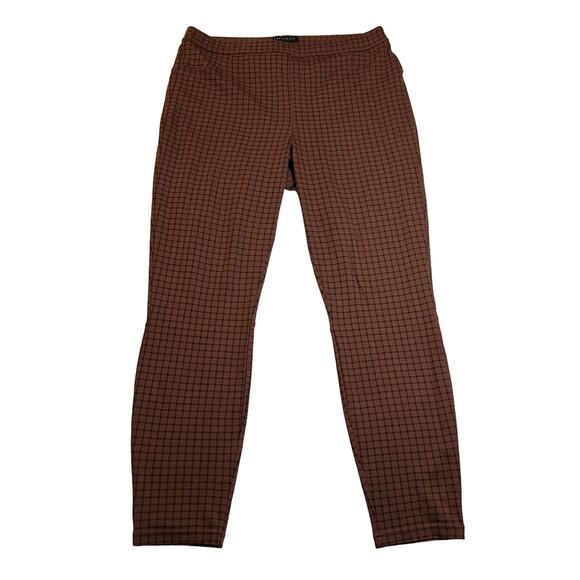 Sanctuary High Rise Windowpane Check Pull On Skinny Leggings Size 1X Academia - Picture 1 of 9